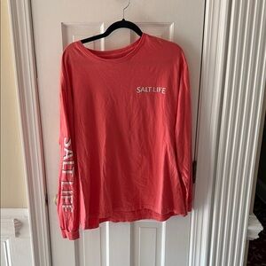 Salt Life Vibrant Coral Long Sleeve Tee